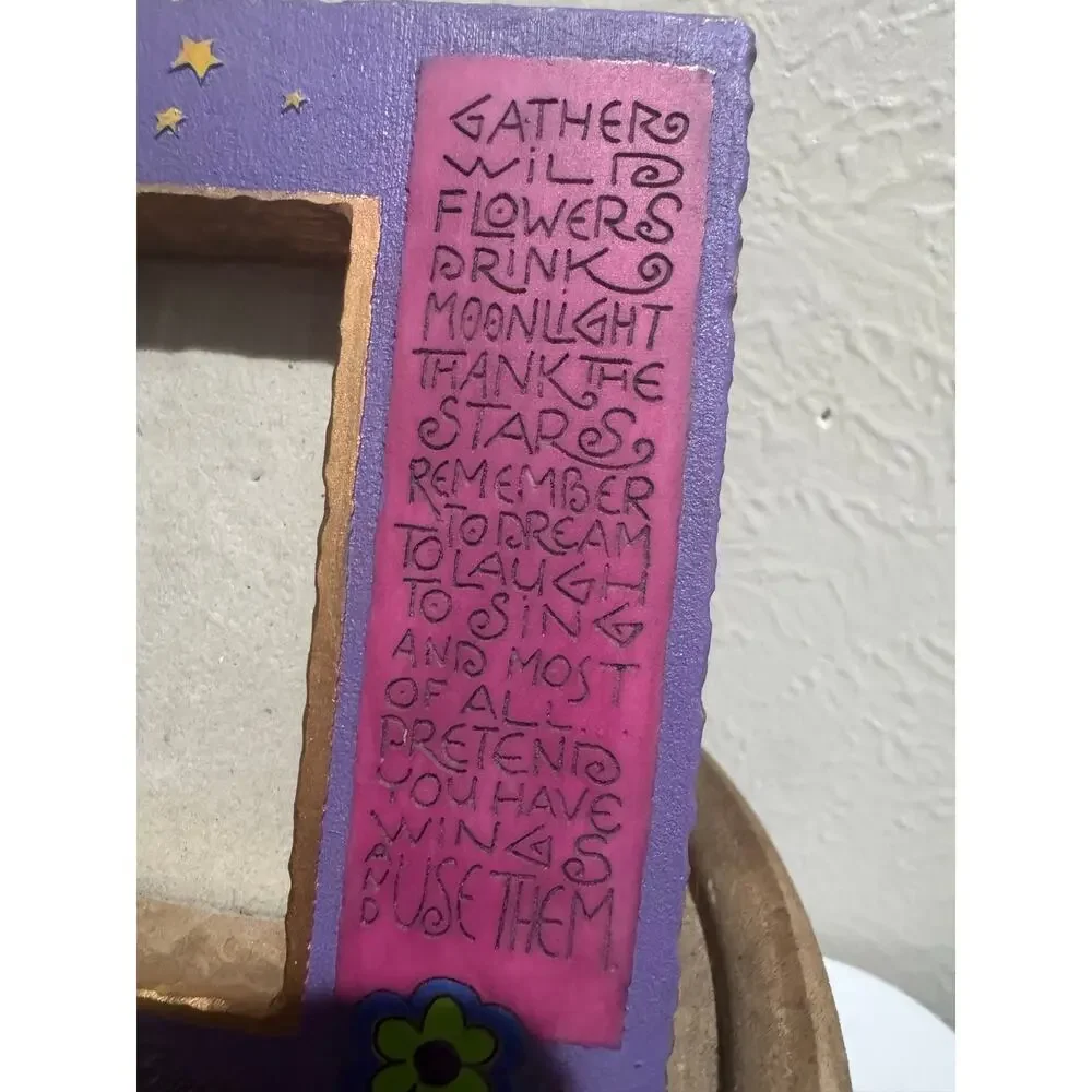 Laurel Burch Gather Wildflowers Angel Resin Frame